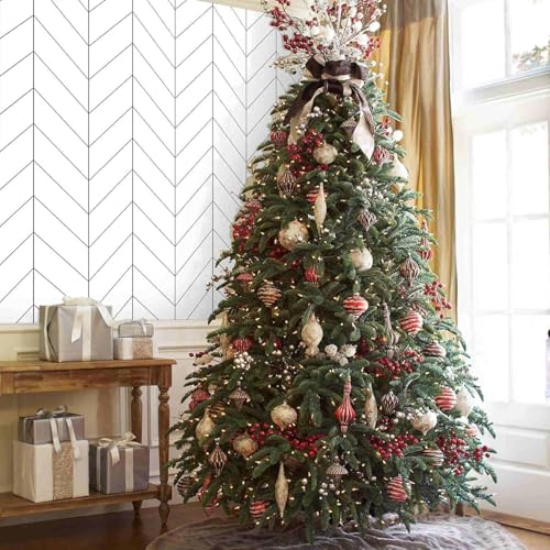 Image of White Line Wallpaper for Wall - Peel and Stick Self Adhesive Removable Waterproof PVC Wall Sticker for Home & Office Decor 45 x 300 CM (Pack of 1)