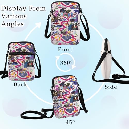 BWWKTOP Fairy Tales Alice Crossbody Purse Cheshire Cat Fans Gifts Alice Shoulder Bag Fairy Tales Alice Merch3