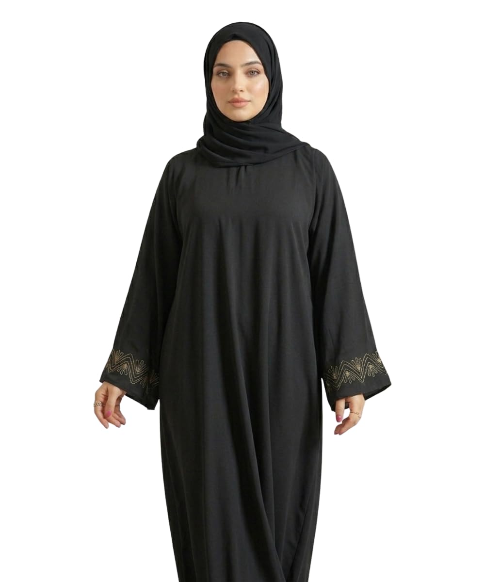 Women Firdaus Fabric Solid Abaya Burqa with Sleeve Embroidery | Long Sleeve | Without Dupatta - Review, Price and Buying Guide