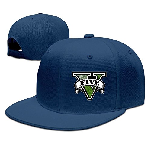 Hittings GTA Five Logo Baseball cap Hip-Hop Style Navy