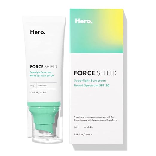 Force Shield Superlight Sunscreen SPF 30 from Hero