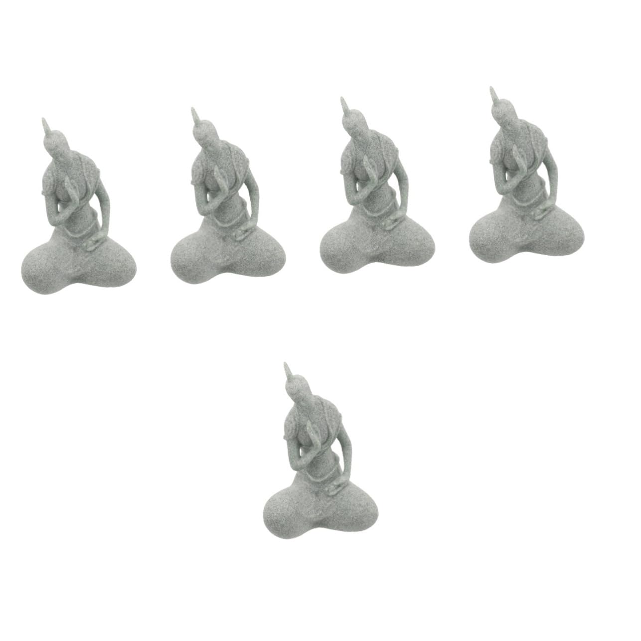 Sosoport 5 Uds Estatua De Buda Paisajismo del Tanque De Peces Estatuas Luz del Acuario Estatuilla Escultura De Terrario Accesorios De Acuario Esqueleto Juguete De Aire Accesorios para