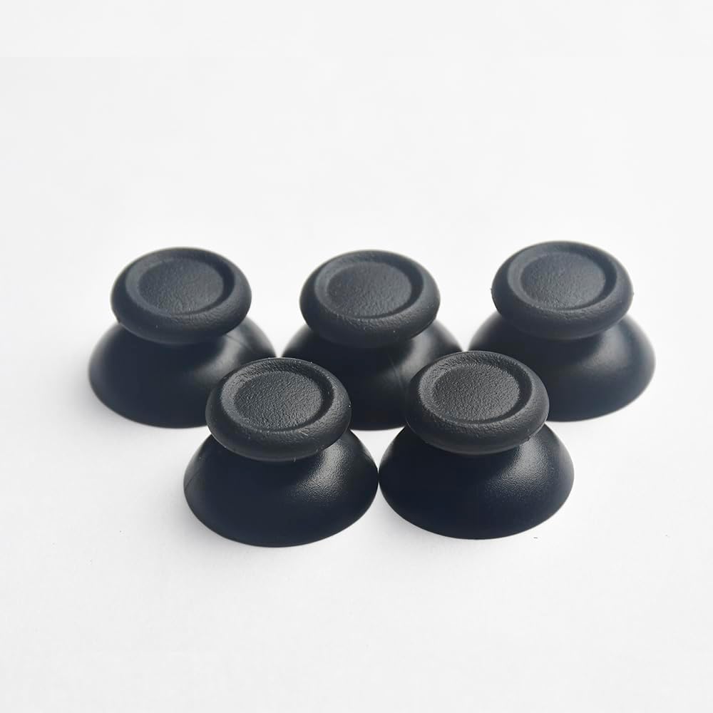 2PCS Replacement Thumbstick Analog Grip Caps for Sony Playstation Dual Shock 4 PS4 Slim/Pro Controller, Black