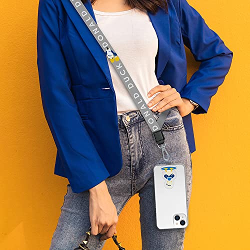 Premium Style ストラップホルダー付 ショルダーストラップ ドナルドダック ドナルド ディズニー キャラクター PG-DSDST02DND