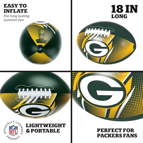 Image of BigMouth 18 inch Inflatable Pool Football Officially Licensed NFL Fan Gear Merchandise Beach Ball Games for Adults and Teens