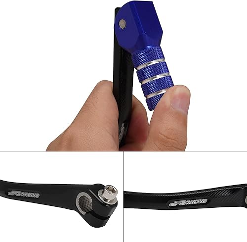Miniatura 6 de JFG RACING Pedal de palanca de cambios plegable para motocicleta, CNC universal para YZ TTR PW 50cc - 125cc CRF XR RM KX KLX SSR Apollo TAO TAO SDG
