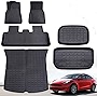 TAPTES Floor Mats Liner Full Set for Model Y 2023 2022 2021,for Tesla Model Y Floor Mats 2021-2023 All Weather TPE Floor Frunk Trunk Mats Cargo Accessories,Waterproof Interior Accessories 5 Seater