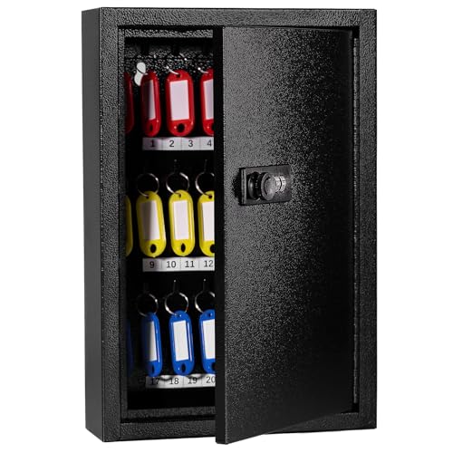 Sumerfnt Key Box Wall Mount with Code, Key Cabinet Lock
