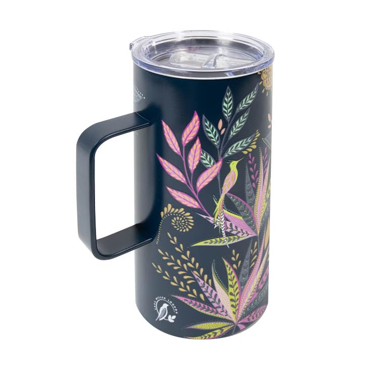 Sara Miller Savannah Large Insulated Double Wall Vacuum Travel Mug for hot or Cold Drinks 600ml