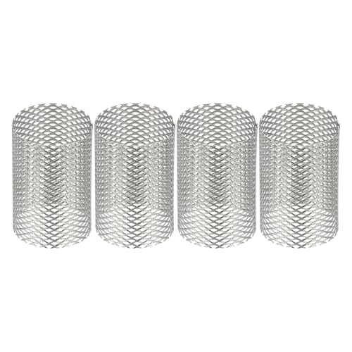 Image of PATIKIL 4 Pcs 22mm OD Strainer Mesh, 32mm H Screen Y Shaped Strainer Filter Valve Mesh Screen 304 Stainless Steel Strainer Mesh for Debris Pump Water Oil Separation