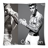 Generic Justin Bieber Zippered Pillowcase 20-inch By 20-inch (Twin Sides)