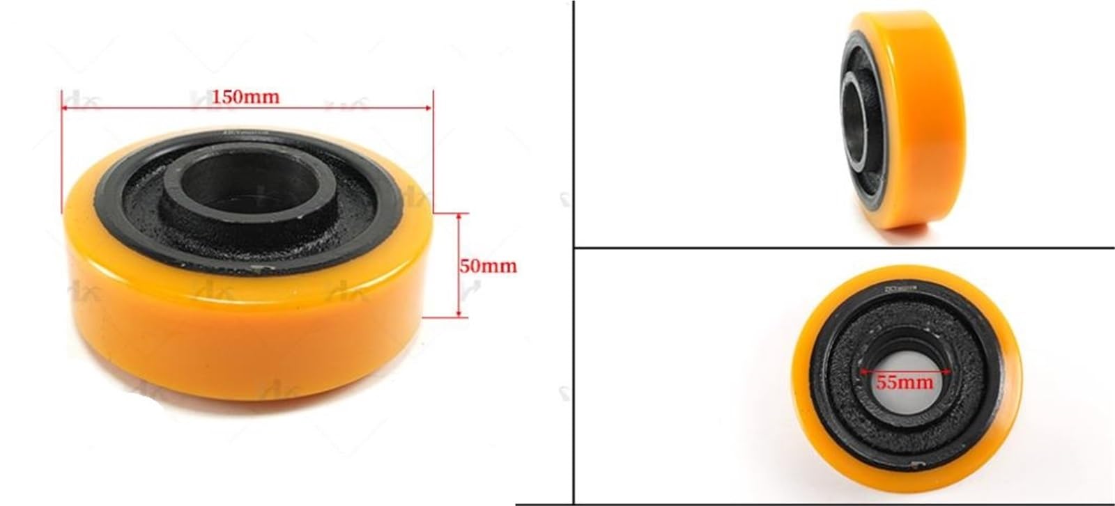 Gabelstapler-Teile, 150 x 50 mm, PU-Laufrad verwendet