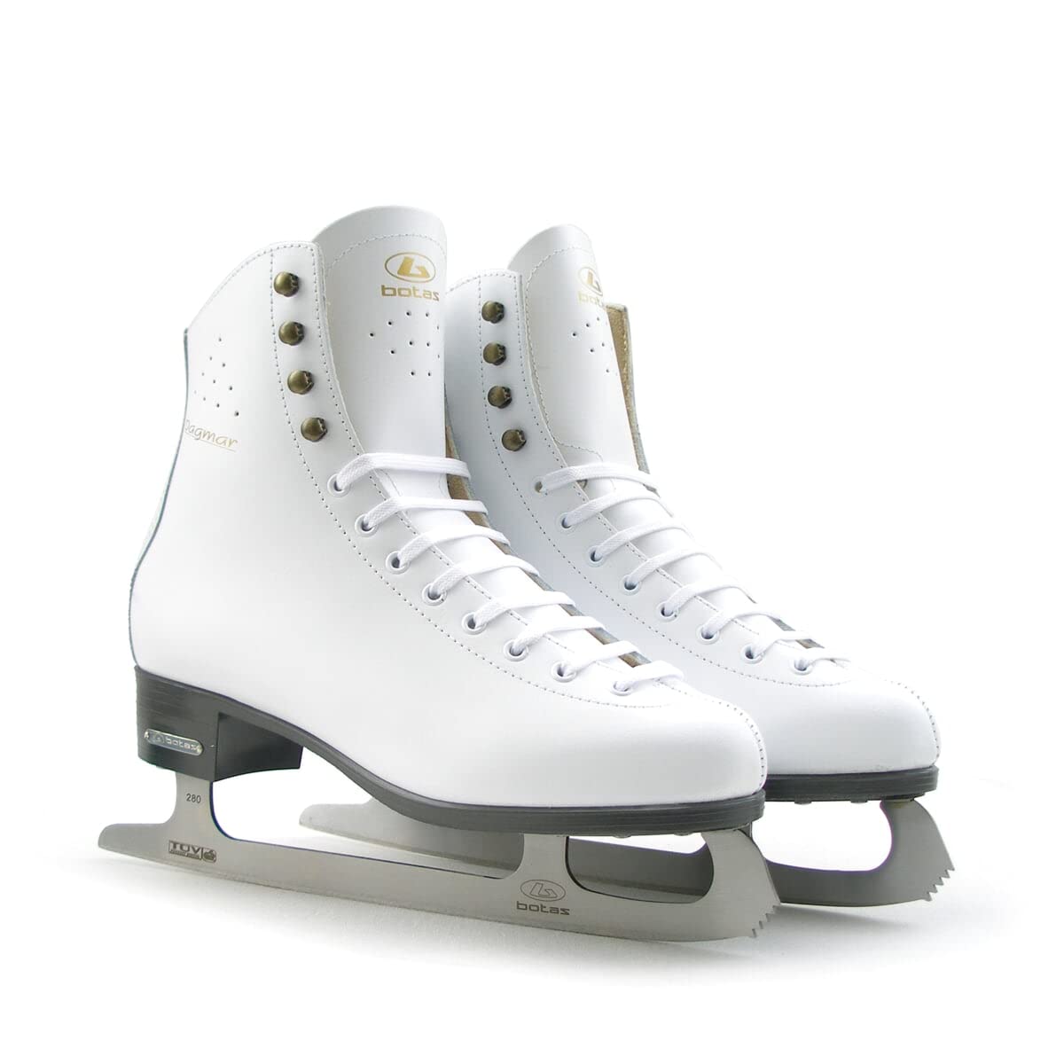 Botas - Modèle : 325 / Patins à glace pour filles, enfants/couleur : blanc/graphite, adulte 5,5