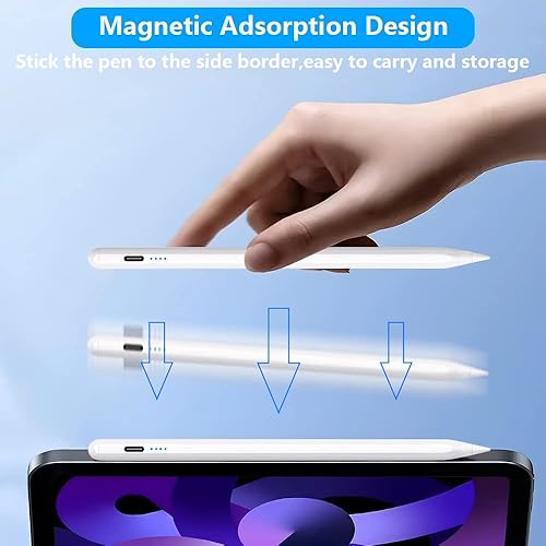 Miniatura 3 de Lápiz para Apple iPad A16 de 10 9 generación, lápiz capacitivo de carga rápida con sensibilidad de inclinación de rechazo de palma para iPad A1611-6