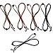 Kenkio 5 Pieces Eyeglass Cords PU Leather Eyeglass Straps Eyeglass Retainer
