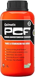 PCF Fundo Convertedor de Ferrugem 1 Litro Quimatic Tapmatic, marrom