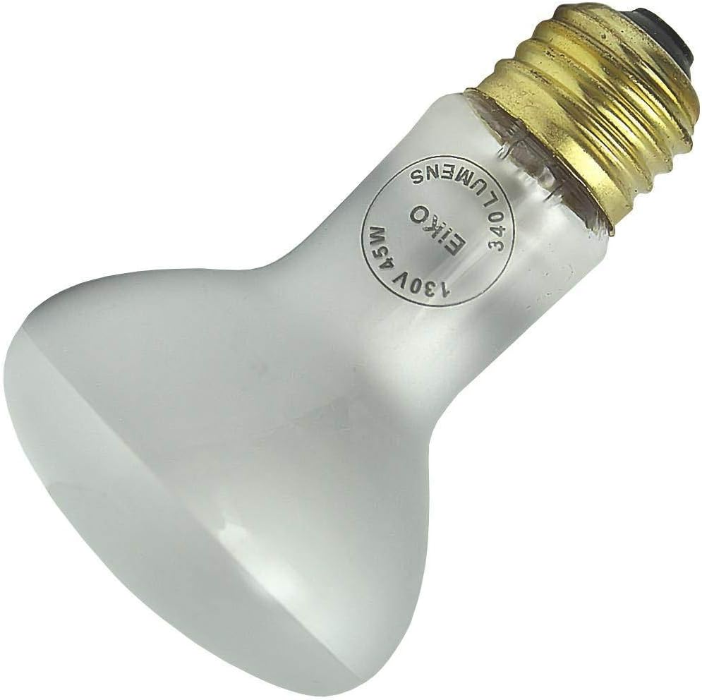 Eiko 45R20/FL-130V Flood R20 Medium Base Halogen Bulb, 130V/45W