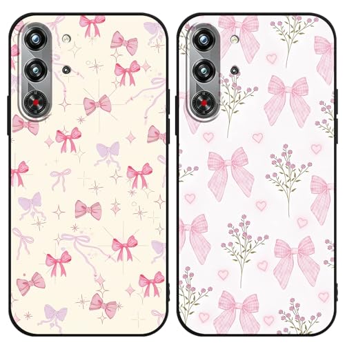 Yomjew 2�p�b�N �s���N �{�E �d�b�P�[�X ZTE Nubia Red Magic 10 Pro/10S Pro/10 Pro Plus 6.8�C���`�p�A���� ���킢�� �J���C�C ���{�� ������ �ԕ� �P�[�X ���I�f�U�C���ATPU �o���p�[ �ی�J