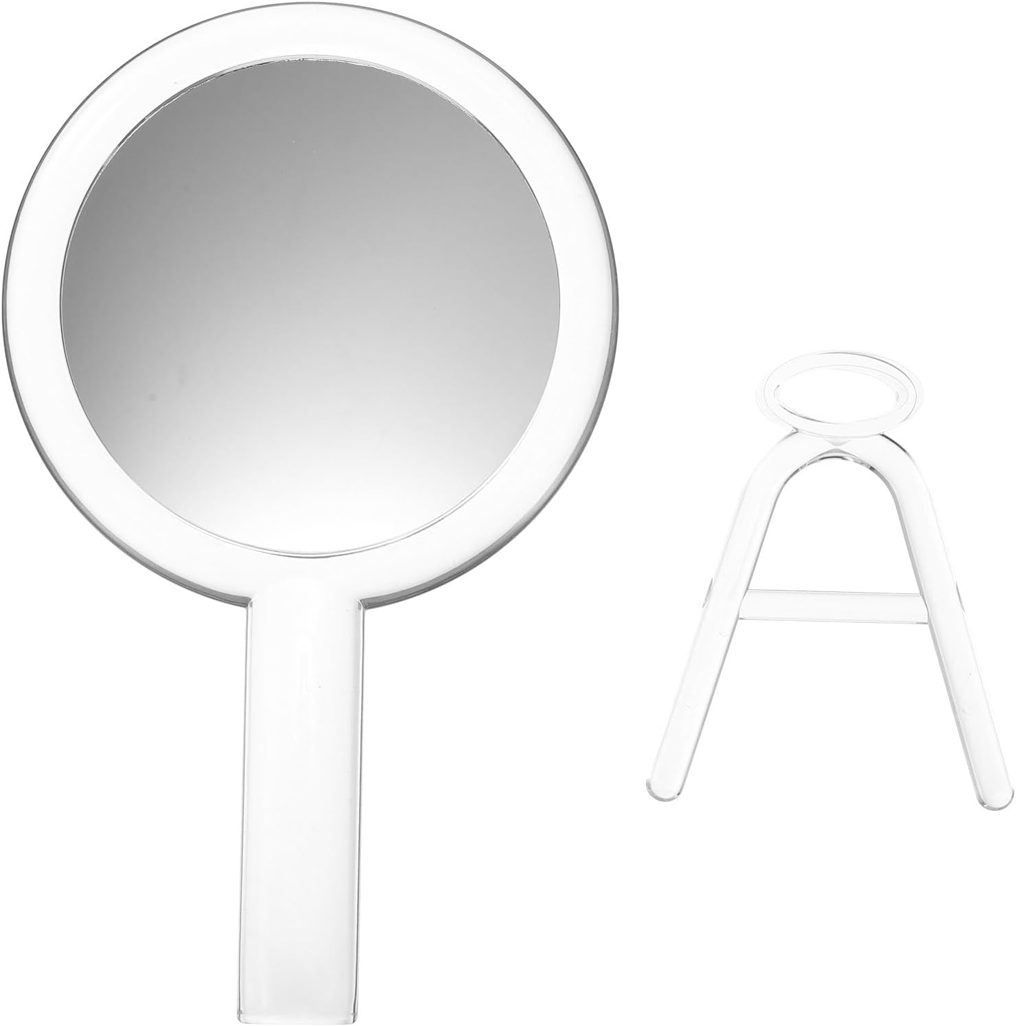HEALLILY Multifunctional Acrylic Dual-Sided Makeup Mirror Desktop Cosmetics Mirror with Magnification Foldable for Women’s Vanity and Travel Use