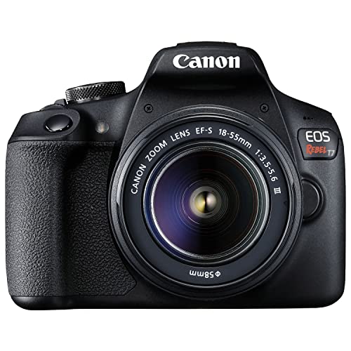 Cámara Canon EOS Rebel T7 DSLR con lente EF-S 18-55mm y accesorios miniatura 3