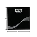 ON STORE Weight Scale, Electronic Thick Tempered Glass LCD Display Digital Personal Bathroom Health Body Weight Weighing Scales For Body Weight, Digital Body Bathroom Scale(Black colour) gallery image