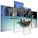 Produktbild Bilderdepot24 Leinwandbild Maya Bay, KOH Phi Phi Ley - Thailand - 120x80 cm 4 teilig - fertig gerahmt, direkt vom Hersteller