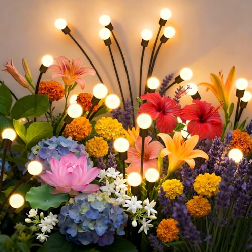 Image of Solar Garden Lights Outdoor Waterproof Essentials Plant Lights for Balcony Home Miniature Terrace Decoration Fence Lamp (1, Regular)