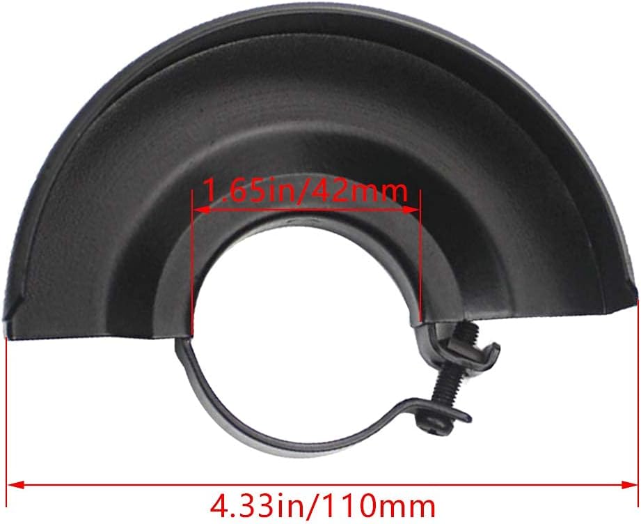 Utoolmart Angler Grinder Parts Black Metal Guard Protector Cover Thick Angle Wrench Grinder Flange Lock Nut Angle Grinder Handle Sanding Disc Set for Electric Angle Grinder