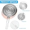 Heat Diffuser Plate Stainless Steel Gas and Electric Stove Diffuser Plate Cooktop Heat Diffusers Cooking Induction Adapter for Moka Pot, Coffee Cookware(COLOR:silver) #2