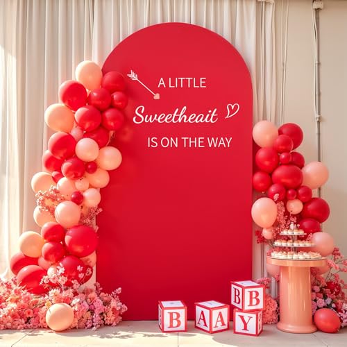 Funda para Arco Decorativo 6.6x3.3 ft de Spandex Roja miniatura 5