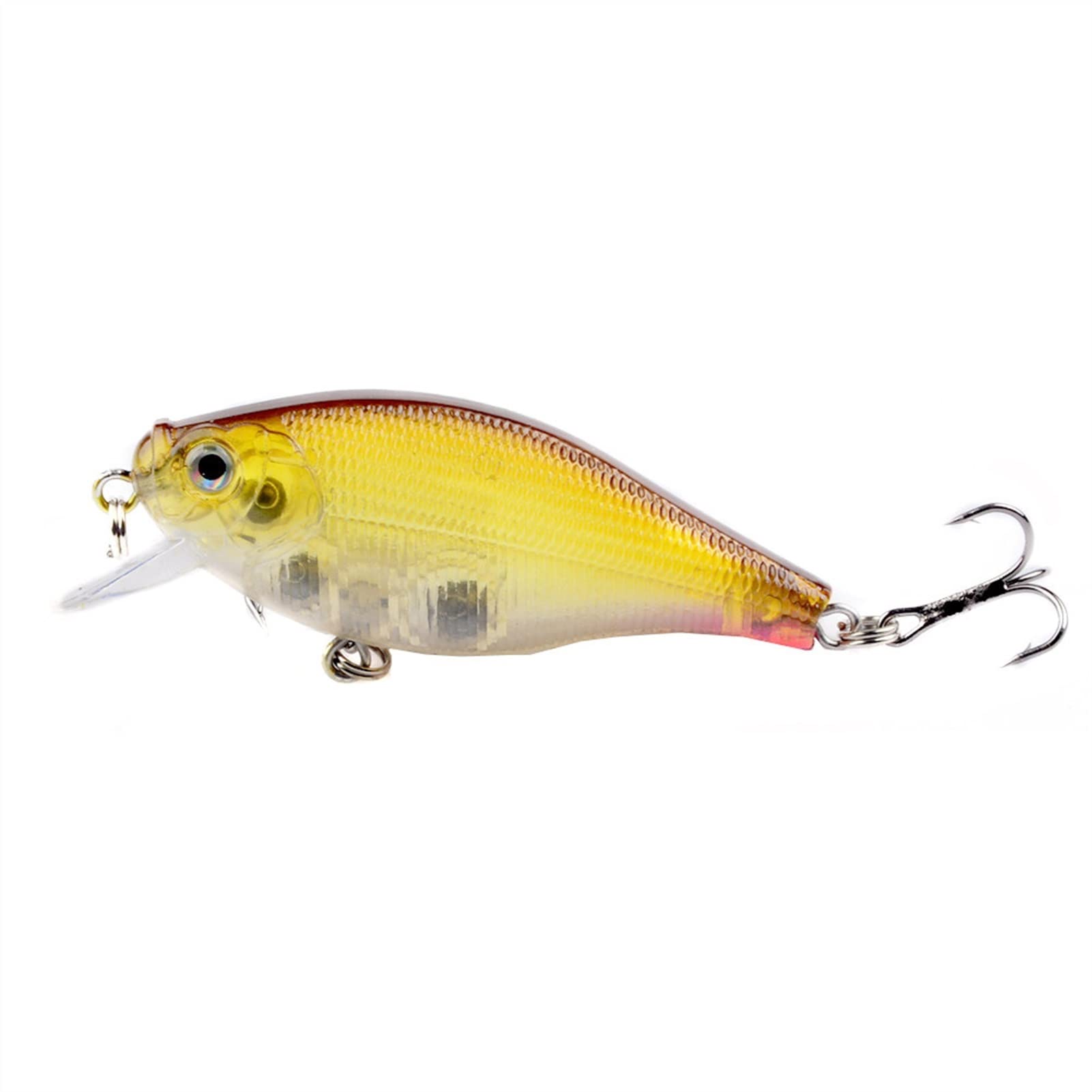 Soft Fishing Köder, Harter Angelköder, 10 Stück, Angelköder, 3D-Augen, Harter Köder, Barsch-Angelgerät, 6,5 cm, 7,2 g, for Süßwasserforelle, Barsch, Lachs. Einfach und praktisch