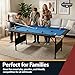 Hathaway Fairmont Portable 6-Ft Pool Table for Families with Easy Folding for Storage, Includes Balls, Cues, Chalk, Blue