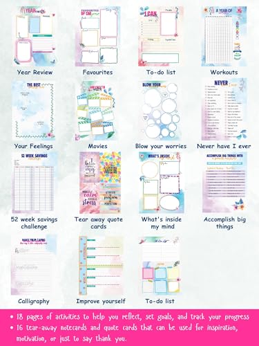Image of Doodle I The Happiness Planner I B5 Planner + 64 Pages Pocket Book+ 250+ Stickers and Free Premium Gift Box | Tear Away Note Cards & Quote Cards | Activity Pages | To do lists I 268 Pages I 80 GSM I Wiro Bound (Happiness Mantra)