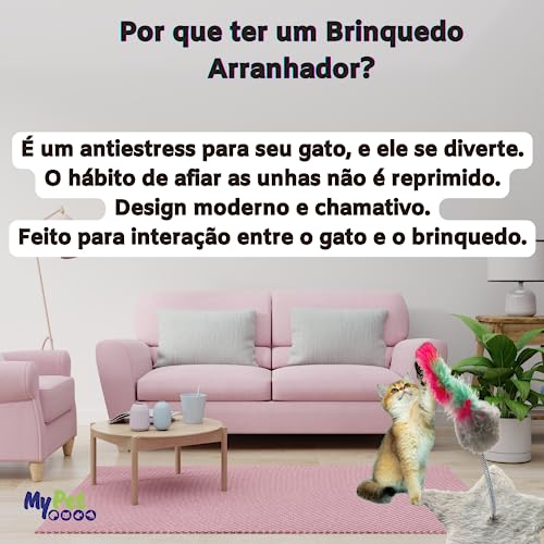 Arranhador para Gatos, Brinquedo Arranhador Estrela com Sisal,Interativo e Divertido,Resistente e Pr