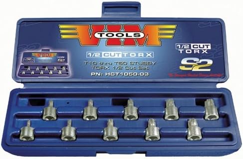 VIM Tools HCT1050 10-Piece Half-Cut Torx Driver Set