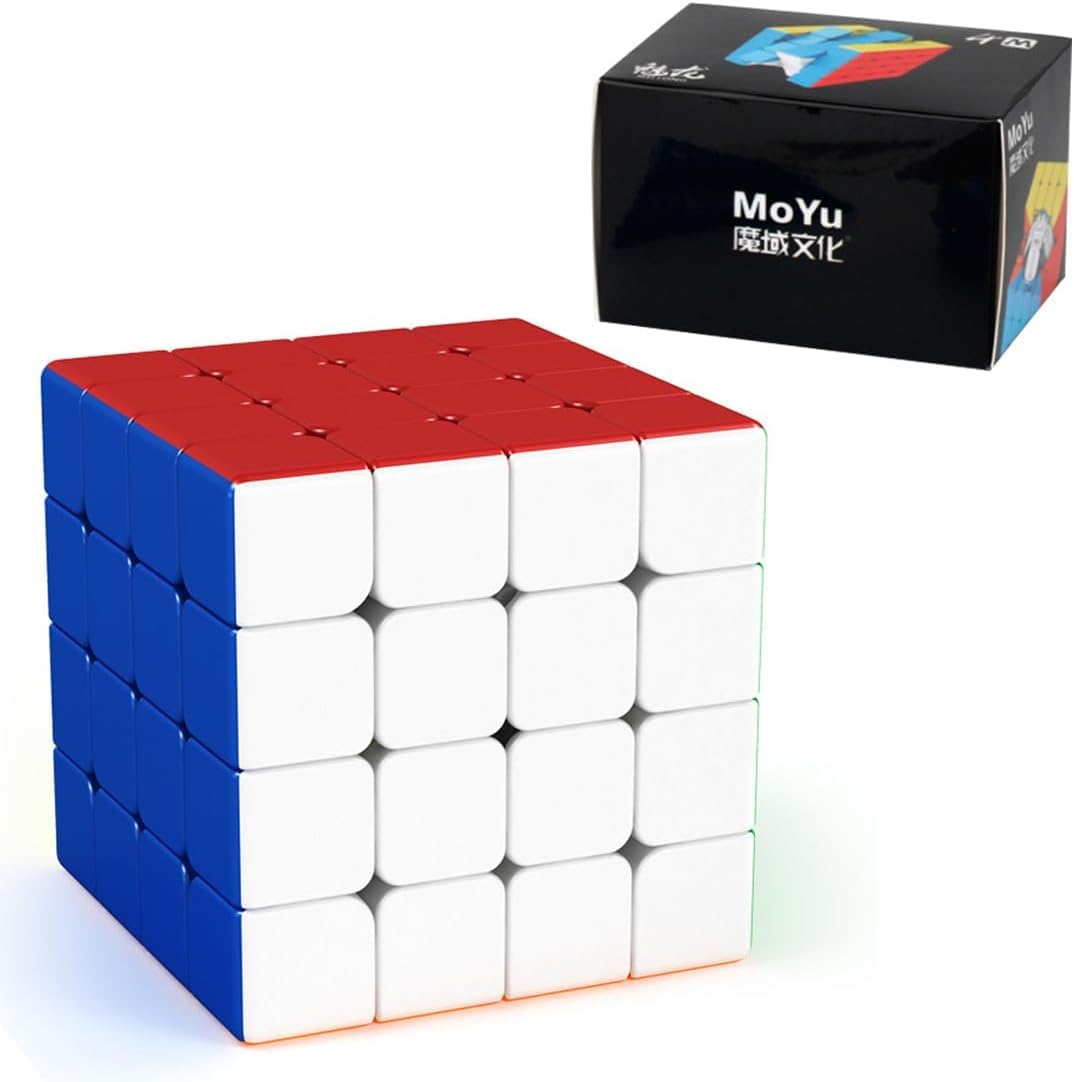 MOYU Meilong M 4x4 Speed Cube Professional Smooth Stickerless 4x4x4 Magic Cube 3D Puzzle Brain Teasers for Cube Lovers(4M)