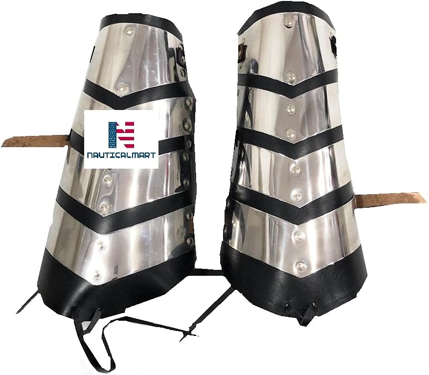 Nautical-Mart Complete Templar Armor for LARP, Action Roleplaying and Cosplay Silver