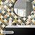 DEWOO Colorful Peel and Stick Backsplash Tiles Kitchen Bathroom Square Self Adhesive Wall Tile Checkered Stickers,Multicolor (10-Sheet, 12"×12")