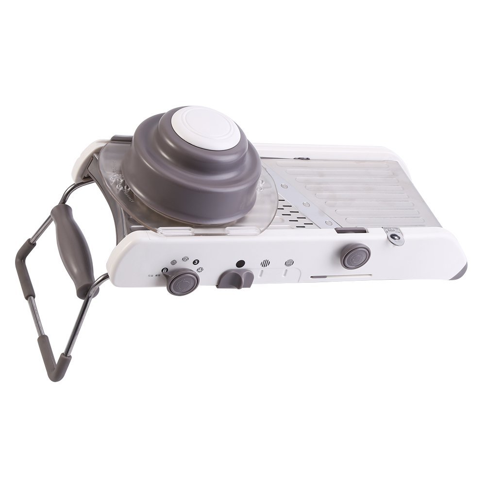 Mandolina de cocina de acero inoxidable ajustable Mandolina para verduras rallador para picar, picar, picar, picar, picar y pelar la fruta rebanadora