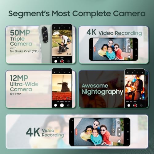 Image of Samsung Galaxy A56 5G (Awesome Olive, 8GB, 128GB) | Segment Most Complete Triple Camera | AI Editing | 4nm Processor | sAMOLED Display| Gorilla Glass Victus+| 5 Gen OS Upgrades