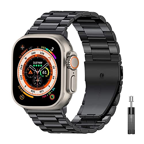 Bracelet acier Apple Watch pour le bureau et les réunions d'affaires, style chic
