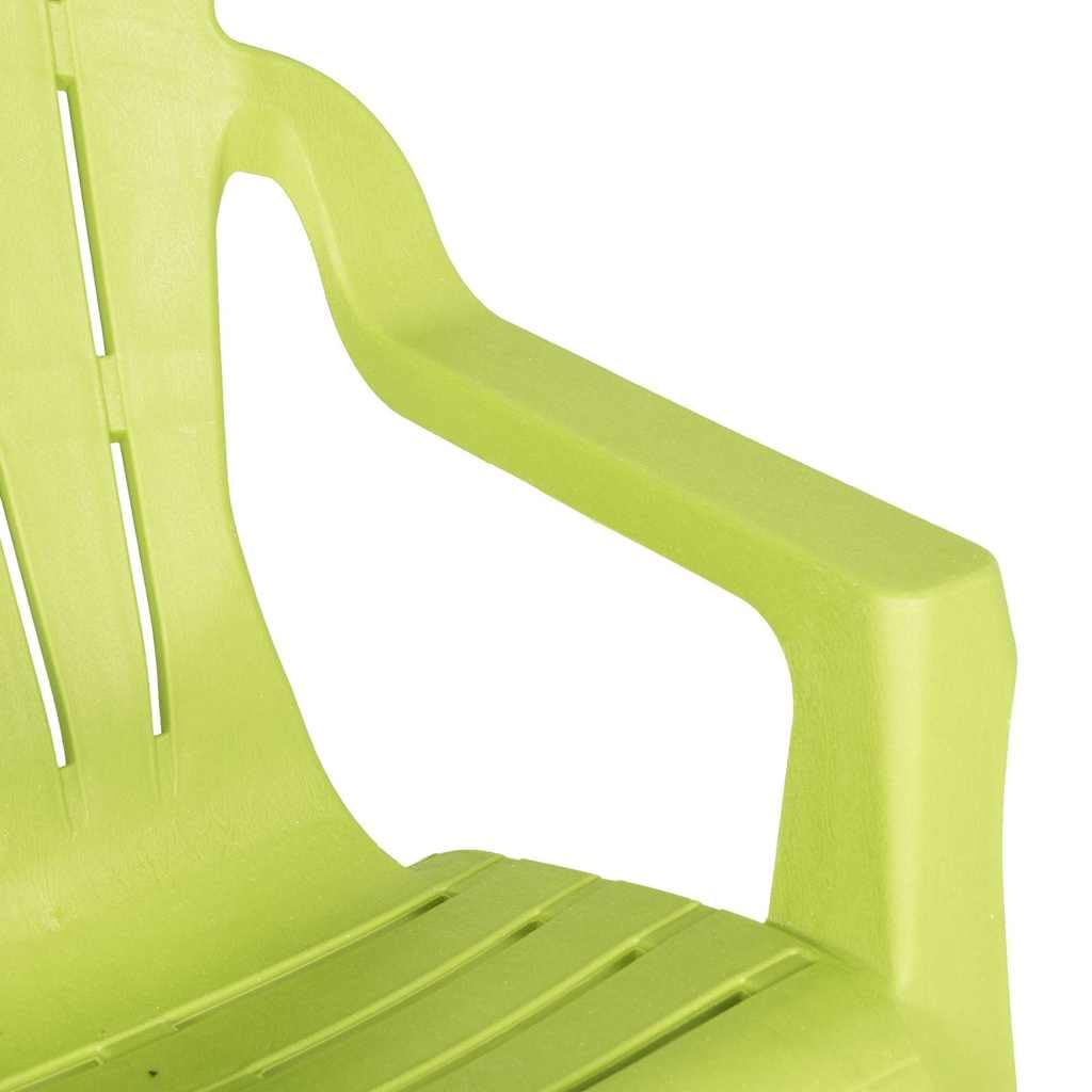 vidaXL Sedie Giardino 2pz Bambini Verdi 37x34x44cm PP Aspetto in Legno