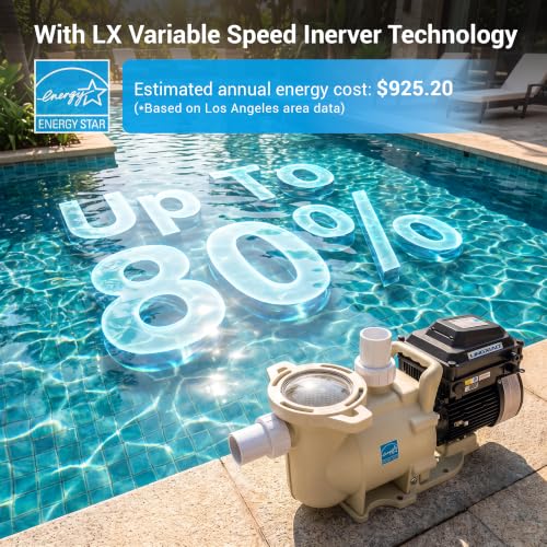 Image of Smart Variable Speed Pool Pump, 1.3HP,115 /220V, In /Above Pool Pump
