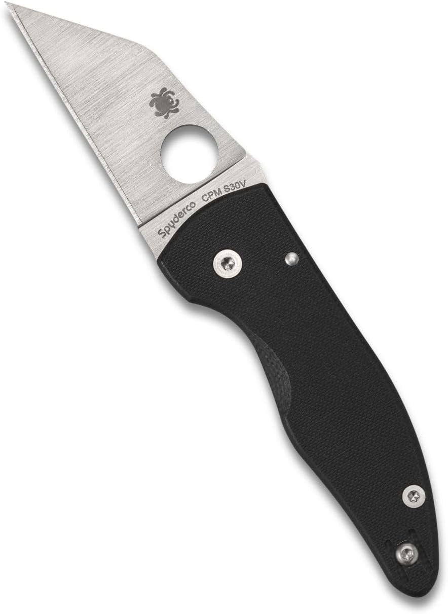 Spyderco Knives Microjimbo C264GP Black G-10 and CPM-S30V Stainless Pocket Knife