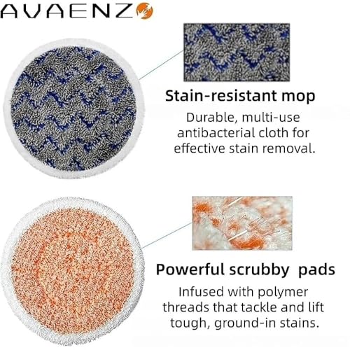 Steam Mop Pads 8 Pack for Shark S7001 S8201 S8001 S7000AMZ Steam and Scrub by Avaenzo - Image 3