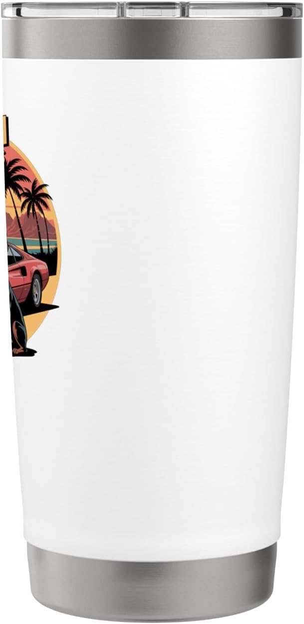 Classic TV Detective Show Magnum P.I. Stainless Steel Insulated Tumbler image 2