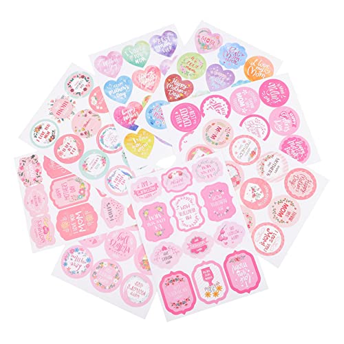 BESTOYARD 96 Peças Adesivos Para Etiqueta De Presente Etiquetas De Endereço Impressas Decoração De D