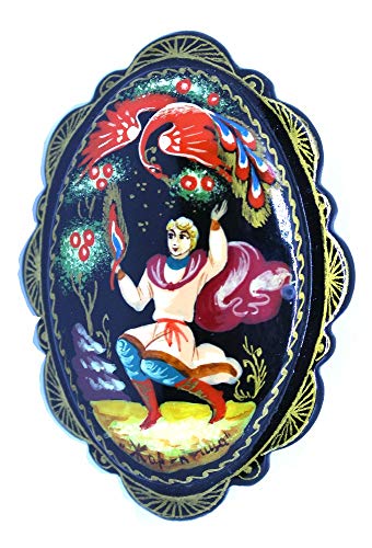 G.DeBrekht 14737 3 Piece Russian Matryoshka Wooden Stacking Easter Basket Nested Dolls