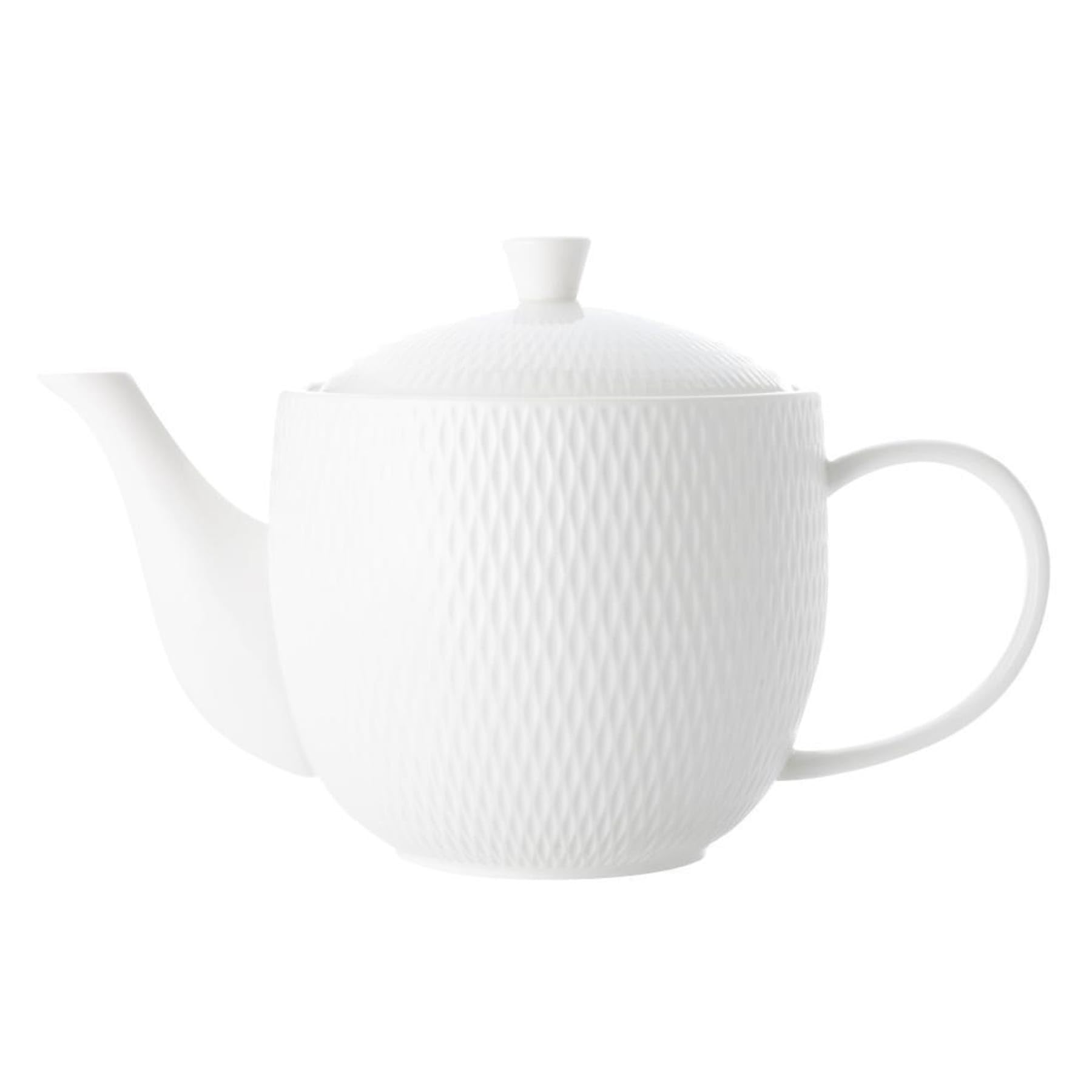 Maxwell & Williams White Basics Diamonds Teapot 800ML Gift Boxed ...