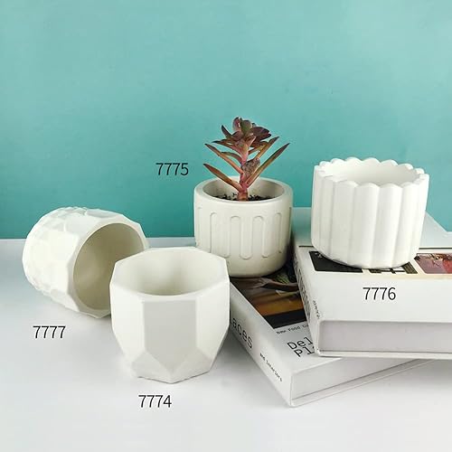 Miniatura 7 de Molde de silicona para macetas, moldes de hormigón, cilindro, resina epoxi, soporte para bolígrafos, moldes de silicona, moldes para macetas